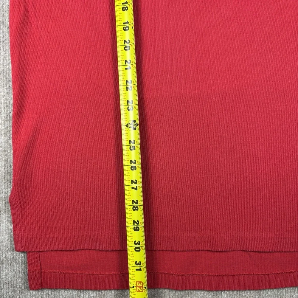 Polo Ralph Lauren Polo Shirt Mens Large Red Pony Logo Short Sleeve Cotton